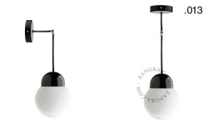 Lampa porcelana ze szklanym kloszem 036 - Zangra