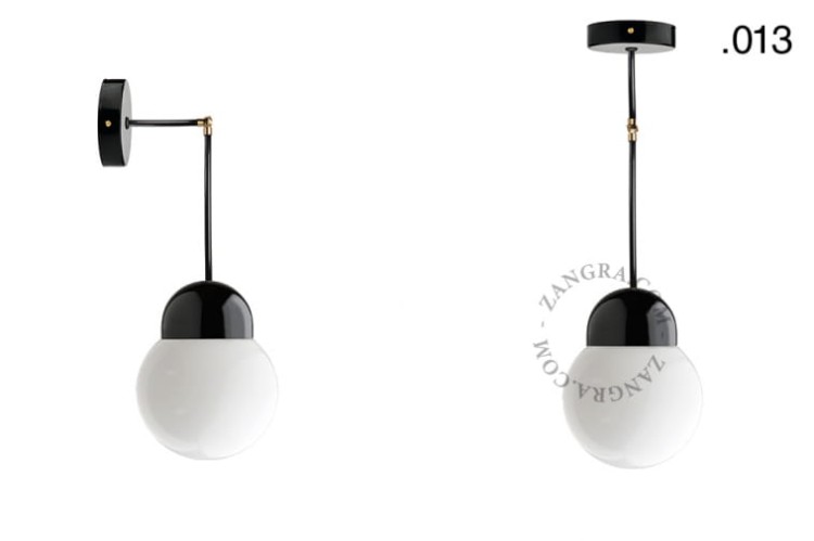 Lampa porcelana ze szklanym kloszem 036 - Zangra