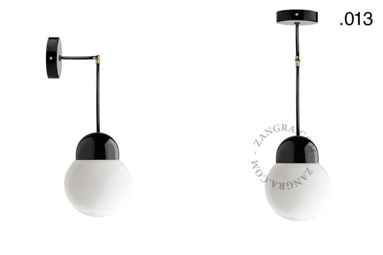 Lampa porcelana ze szklanym kloszem 036 - Zangra