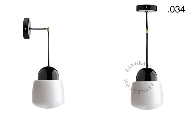 Lampa porcelana ze szklanym kloszem 036 - Zangra
