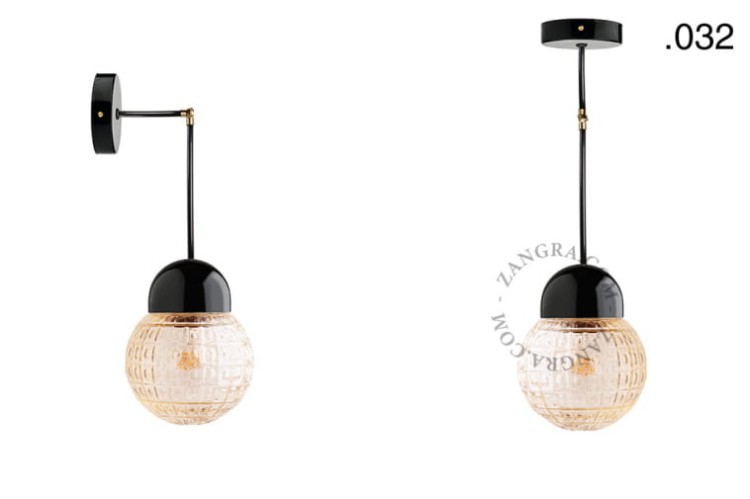 Lampa porcelana ze szklanym kloszem 036 - Zangra