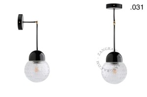 Lampa porcelana ze szklanym kloszem 036 - Zangra