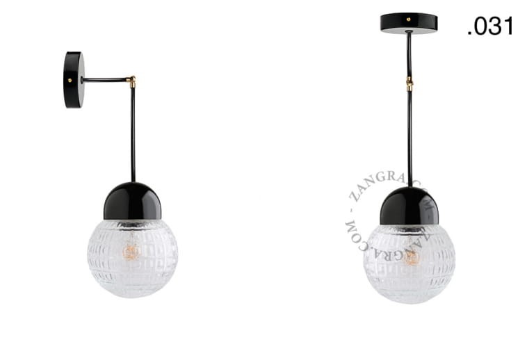 Lampa porcelana ze szklanym kloszem 036 - Zangra