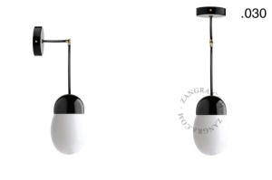 Lampa porcelana ze szklanym kloszem 036 - Zangra