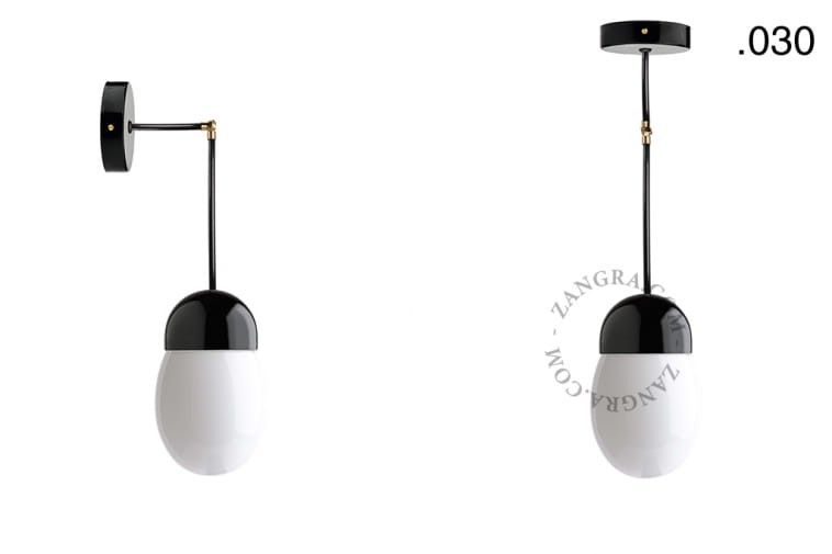 Lampa porcelana ze szklanym kloszem 036 - Zangra