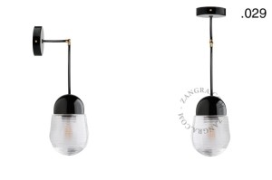 Lampa porcelana ze szklanym kloszem 036 - Zangra