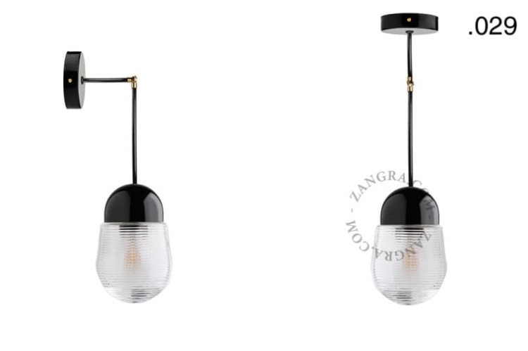 Lampa porcelana ze szklanym kloszem 036 - Zangra