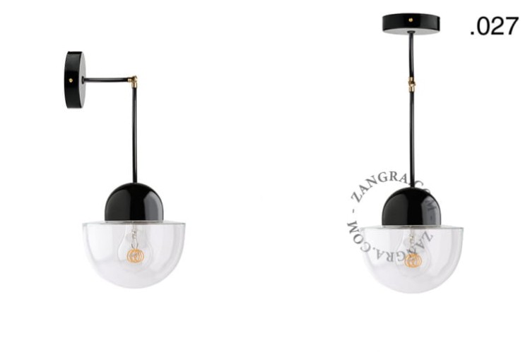 Lampa porcelana ze szklanym kloszem 036 - Zangra