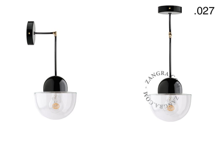 Lampa porcelana ze szklanym kloszem 036 - Zangra