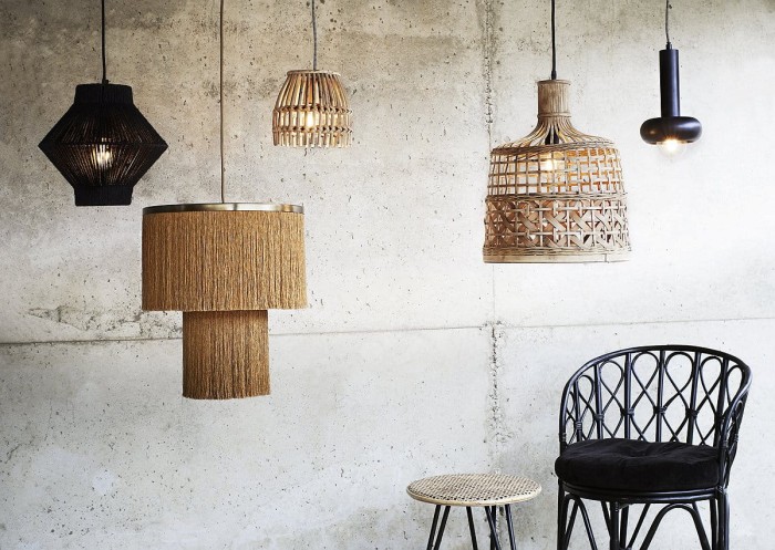 Bambusowa lampa sufitowa- Madam Stoltz