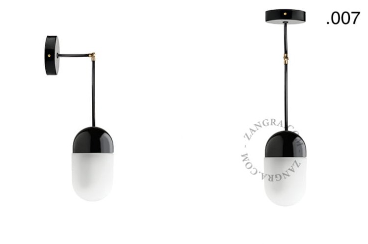 Lampa porcelana ze szklanym kloszem 036 - Zangra