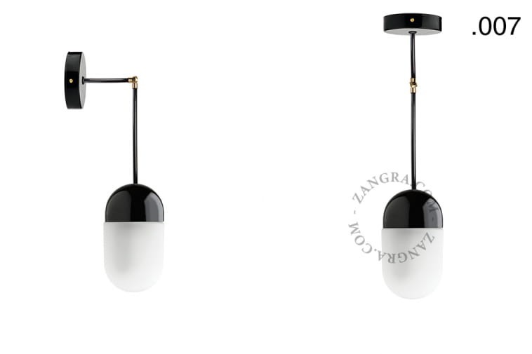 Lampa porcelana ze szklanym kloszem 036 - Zangra