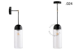 Lampa porcelana ze szklanym kloszem 036 - Zangra