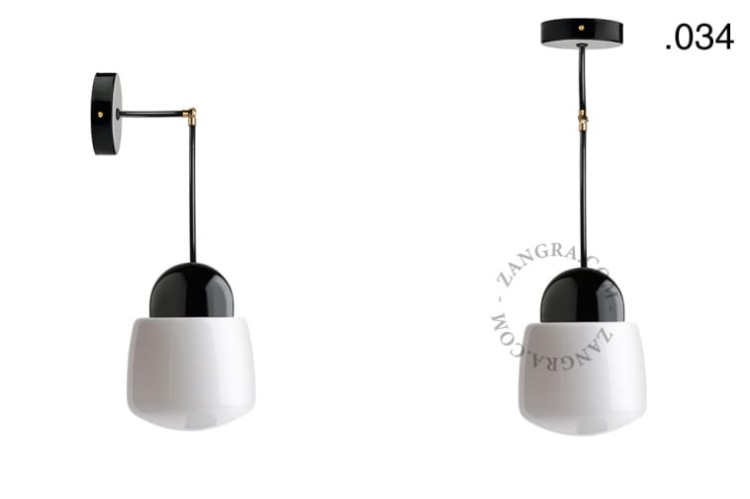 Lampa porcelana ze szklanym kloszem 036 - Zangra