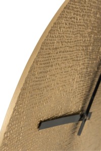 Zegar ścienny JUTE S, złoty - Jolipa