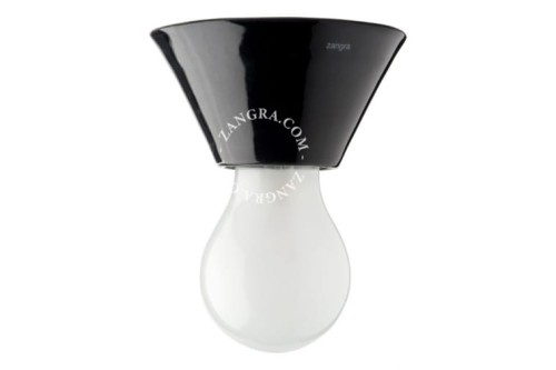 Oprawa porcelanowa czarna Pure 001 - Zangra
