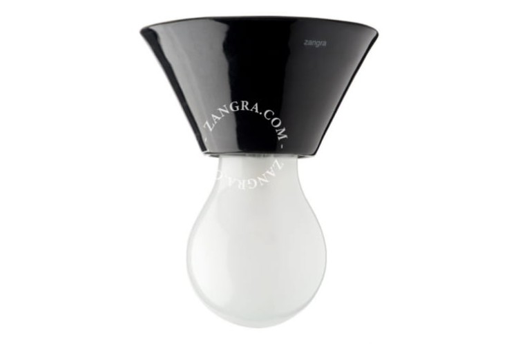 Oprawa porcelanowa czarna Pure 001 - Zangra