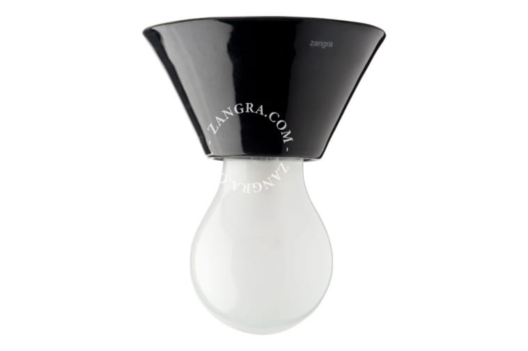 Oprawa porcelanowa czarna Pure 001 - Zangra