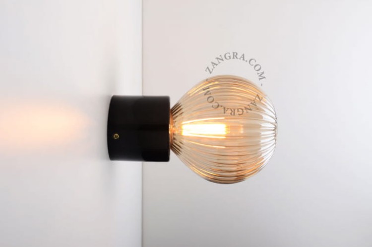 Lampa porcelanowa czarna 014 - Zangra