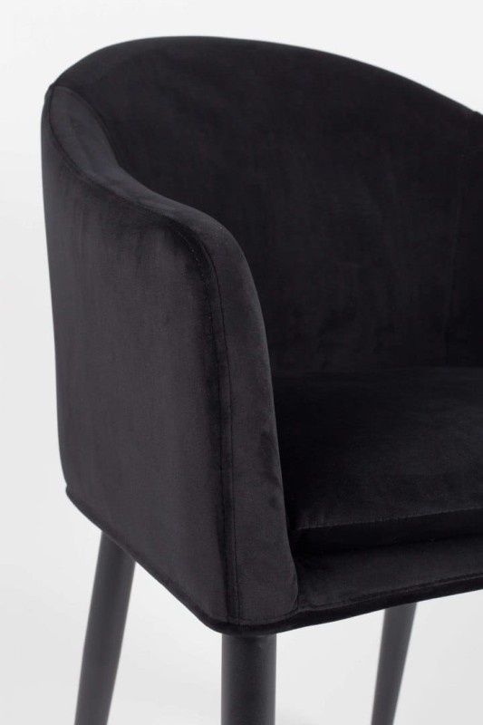 Fotel CATELYN czarny White Label Living