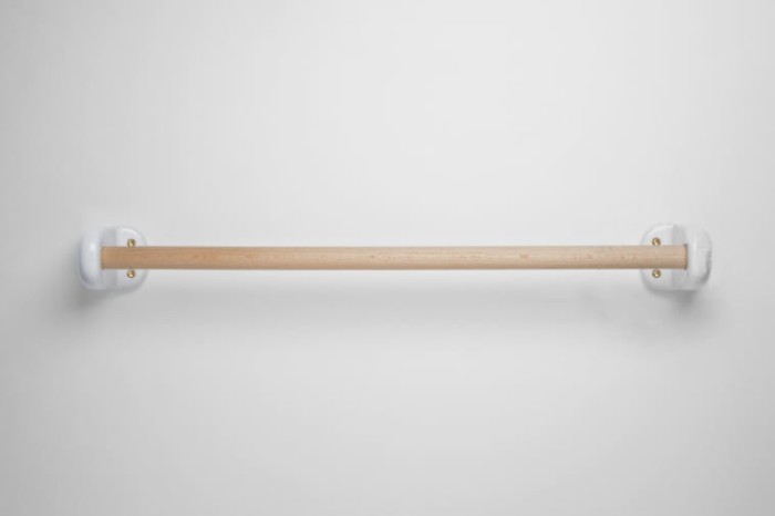 Porcelanowy wieszak na ręczniki JIKI, biały - Zangra