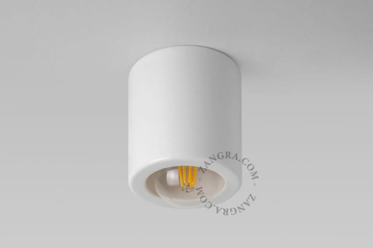 Spotlight BW sufitowy porcelanowy - Zangra