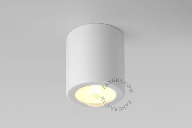 Spotlight BW sufitowy porcelanowy - Zangra
