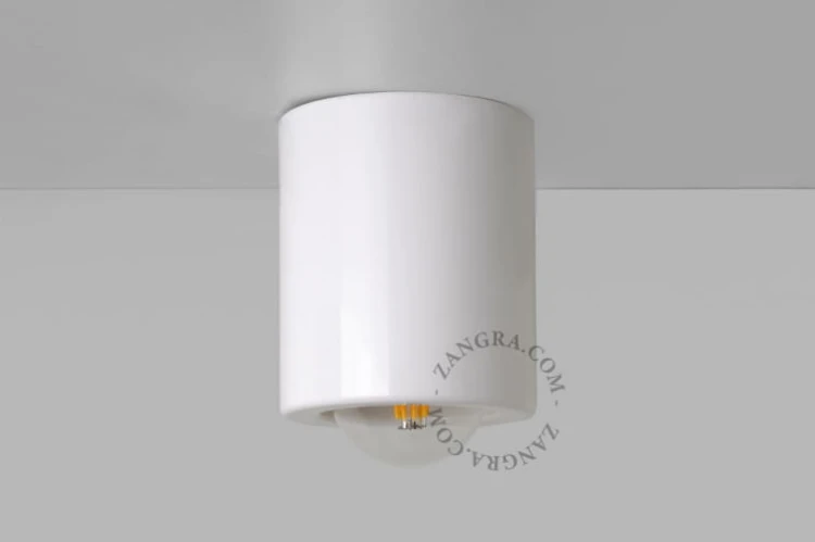 Spotlight BW sufitowy porcelanowy - Zangra