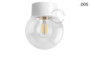 Lakierowana lampa ścienna lub sufitowa - biała 167 - Zangra