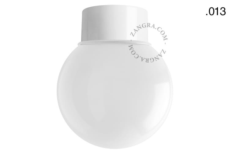 Lakierowana lampa ścienna lub sufitowa - biała 167 - Zangra