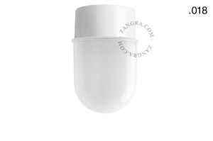 Lakierowana lampa ścienna lub sufitowa - biała 167 - Zangra