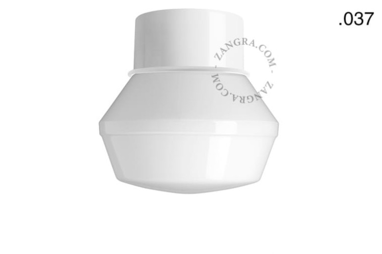 Lakierowana lampa ścienna lub sufitowa - biała 167 - Zangra