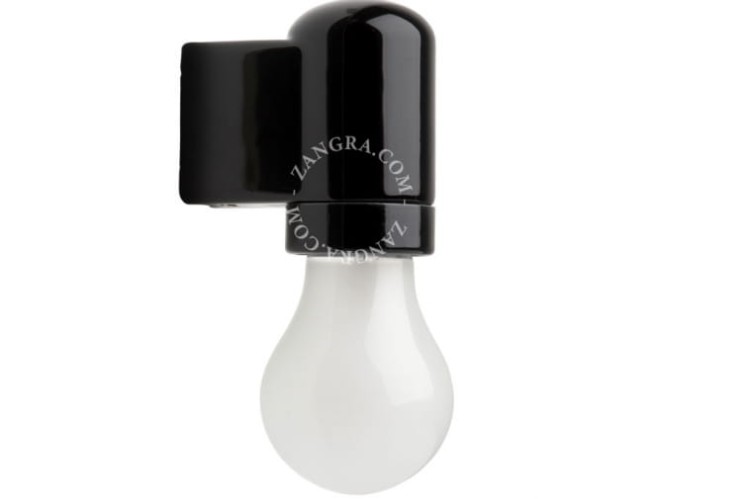 Oprawa porcelanowa czarna Pure 016 - Zangra
