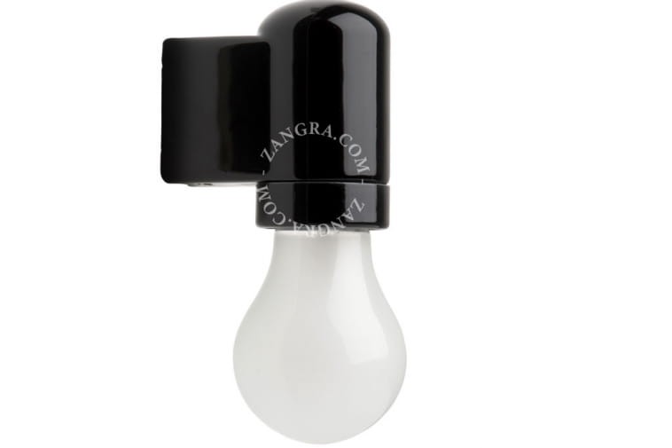 Oprawa porcelanowa czarna Pure 016 - Zangra