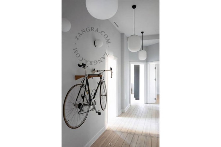 Ręcznie robiona szklana lampa wisząca - Ø 32 cm - Zangra