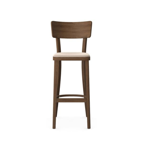 Krzesło barowe SOLID BST-9449 - Fameg - tapicerowane siedzisko