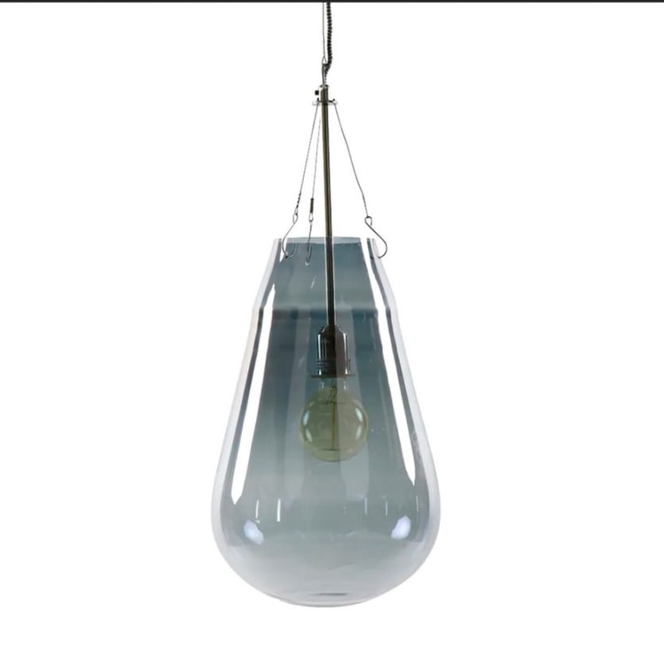 Lampa wisząca BULLIA L przydymiona -  Pomax