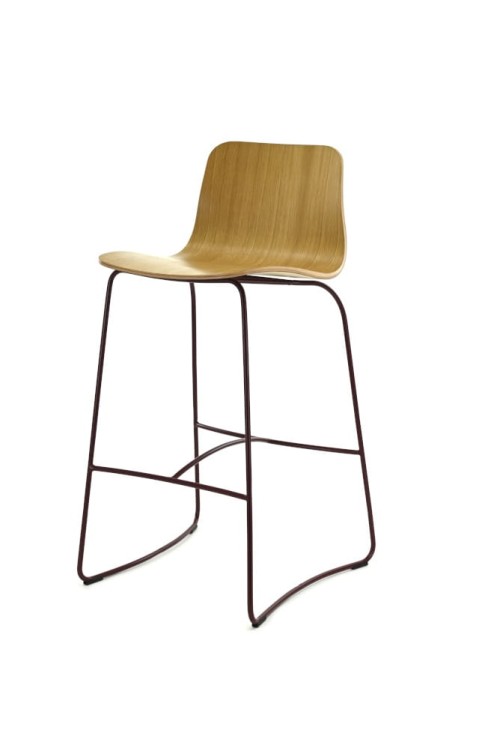 Stołek barowy HIPS BSTM-1802 buk/metal -Fameg - kolor do wyboru