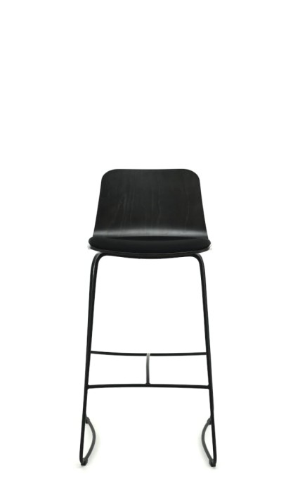 Stołek barowy HIPS BSTM-1802 buk/metal -Fameg - tap. siedzisko