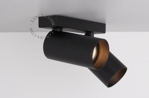 Regulowany podwójny reflektor ABLETTE LED , czarny - Zangra