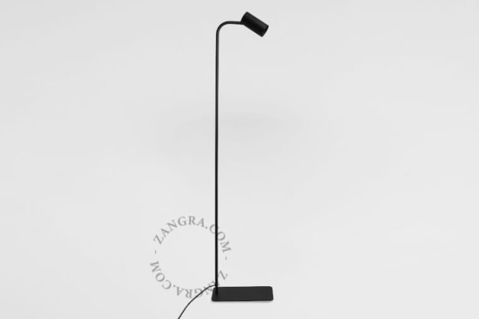 Lampa podłogowa ACHILLE czarna - Zangra