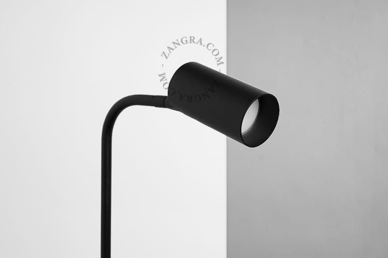 Lampa podłogowa ACHILLE czarna - Zangra