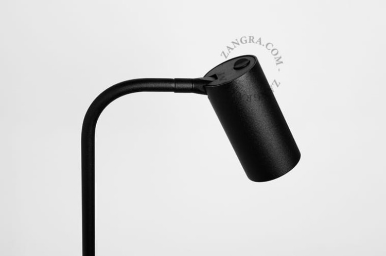 Lampa podłogowa ACHILLE czarna - Zangra