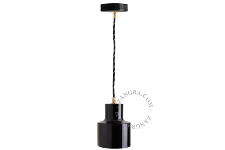 Lampa wisząca ADELINE, czarna - Zangra