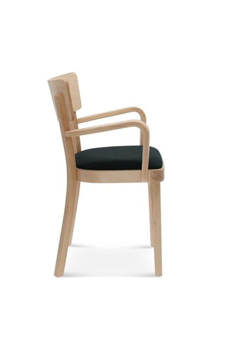 Fotel SOLID B-9449, buk - Fameg - Tap. siedzisko