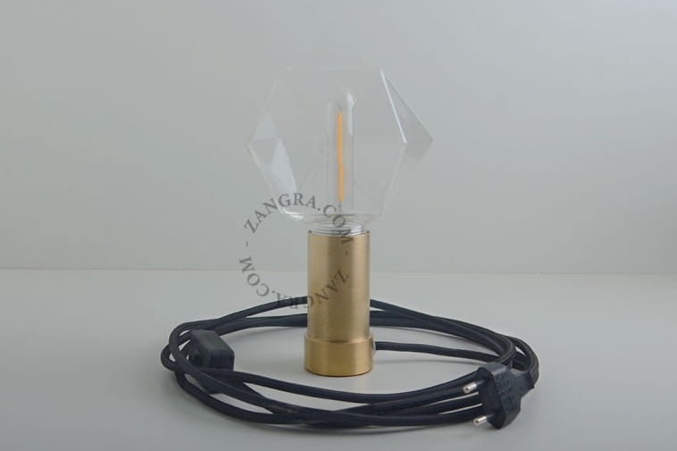 Mosiężna lampa stołowa 030 - Zangra