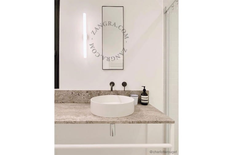 Lampa STICK biała porcelana, opal 50 - Zangra