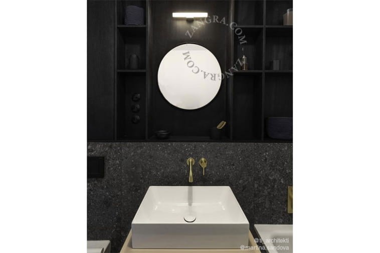 Lampa STICK biała porcelana, opal 50 - Zangra
