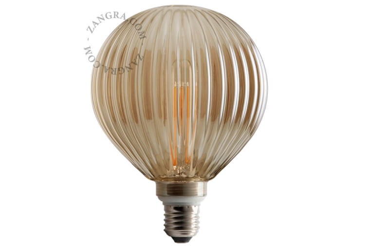 Żarówka LED FILAMENT ,linie, przydymiona  - Zangra