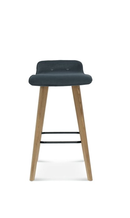 Stołek barowy CLEO BST-1603, dąb, tapicerowany - Fameg